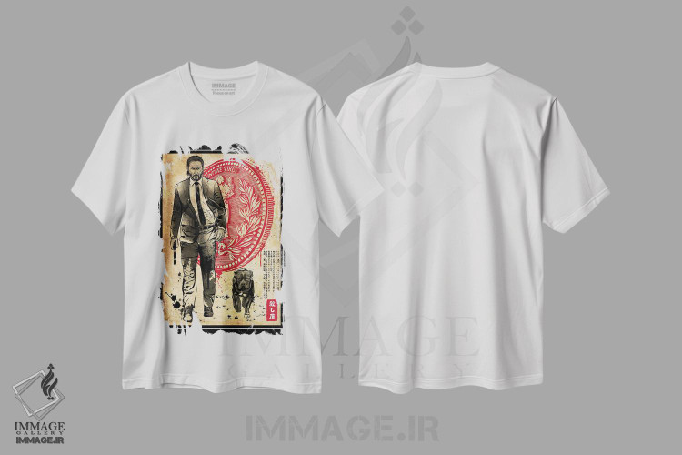 تیشرت طرح دار آدمکش تنها و کودک، هنر دیجیتال اثر آنتونیو کامارنا | immage.ir