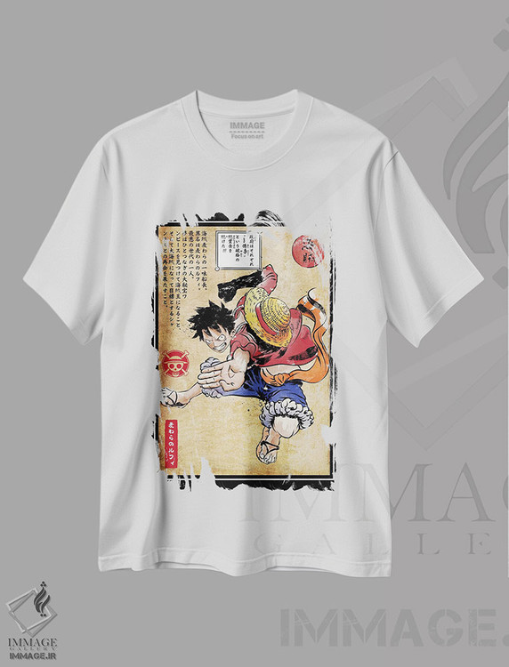 تیشرت طرح دار کاپیتان کلاه حصیری، هنر دیجیتال اثر آنتونیو کامارنا | فروشگاه ایماژ