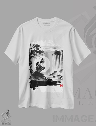تیشرت طرح دار سفر موجود اثر آنتونیو کامارنا | فروشگاه ایماژ