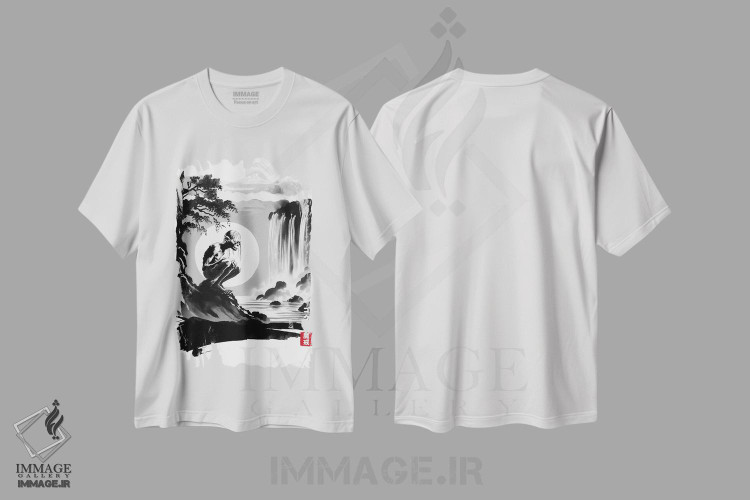 تیشرت طرح دار سفر موجود اثر آنتونیو کامارنا | فروشگاه ایماژ