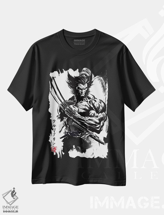 تیشرت طرح دار سامورایی جهش یافته به سبک سومیه، تزئینی اثر آنتونیو کامارنا | immage.ir