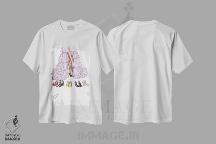 تیشرت طرح دار کفش های جذاب، باربیکور اثر آتلیه کنسولو | immage.ir