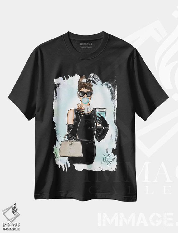 تیشرت طرح دار صبحانه در تیفانی، تزئینی اثر آتلیه کنسولو | immage.ir