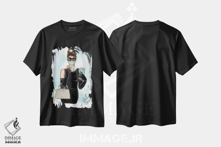 تیشرت طرح دار صبحانه در تیفانی، تزئینی اثر آتلیه کنسولو | immage.ir