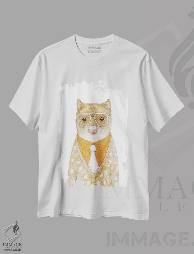 تیشرت طرح دار کوال لکه دار، هنر دیجیتال اثر انیمال کرو | immage.ir