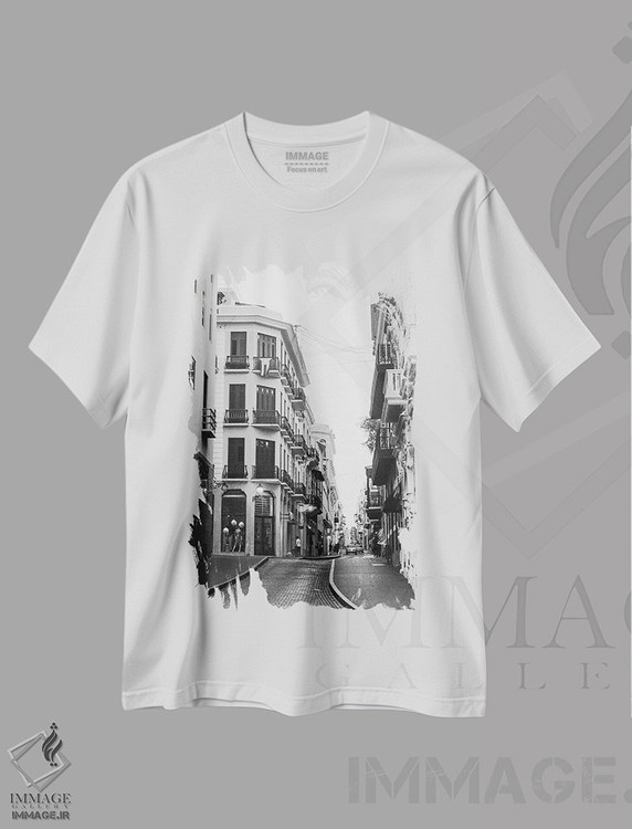 تیشرت طرح دار سن خوان قدیم I، عکاسی سیاه و سفید اثر آکوستا | immage.ir