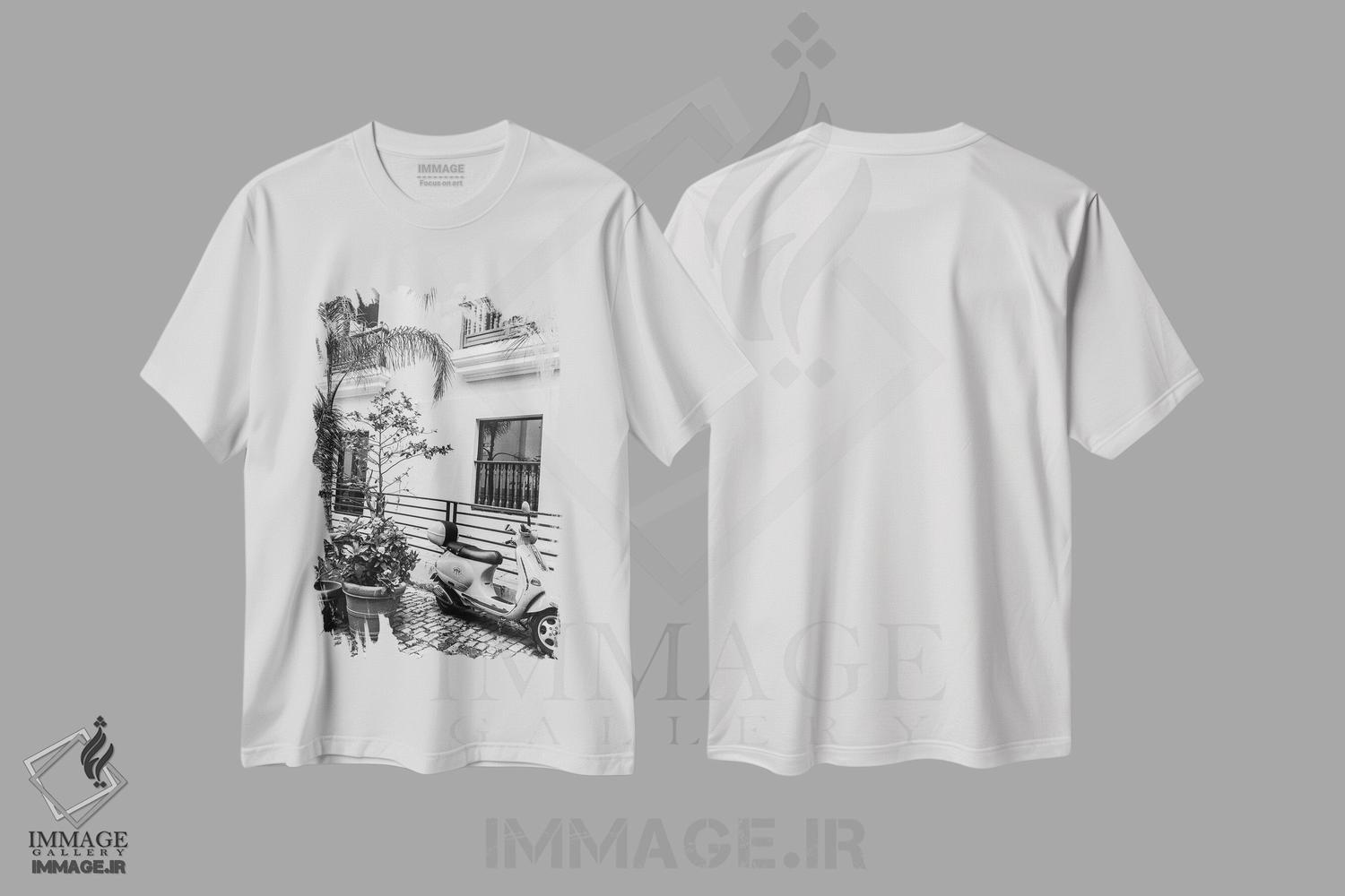 تیشرت طرح دار سن خوان قدیم III، عکاسی سیاه و سفید اثر آکوستا | immage.ir