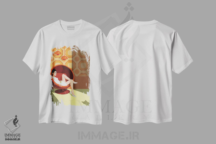 تیشرت طرح دار مزاحم، تزئینی اثر آرت کت ایلاستریتد | immage.ir