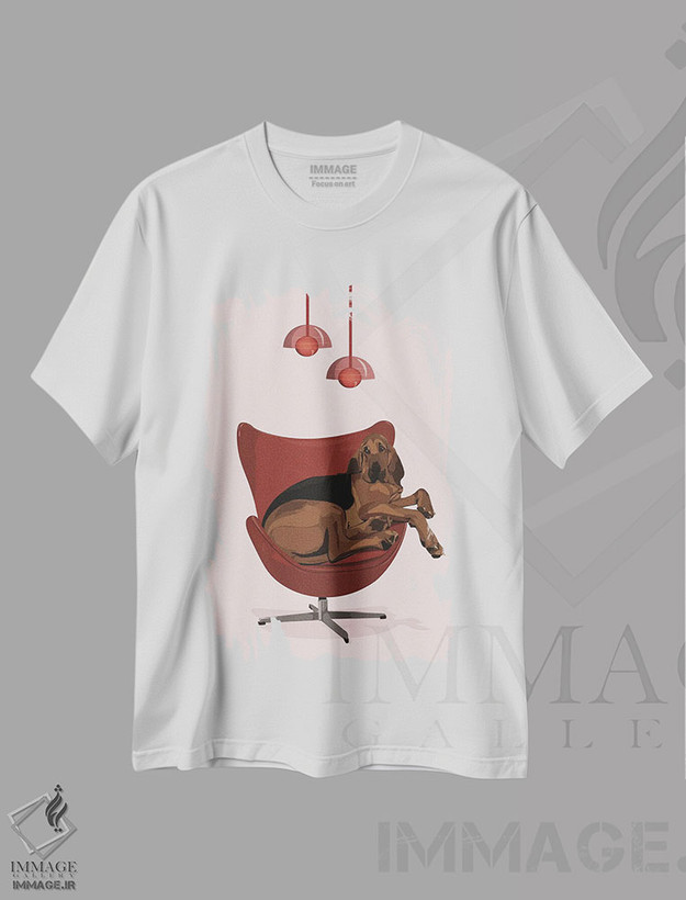تیشرت طرح دار فیلیس، تزئینی اثر آرت کت ایلاستریتد | فروشگاه ایماژ