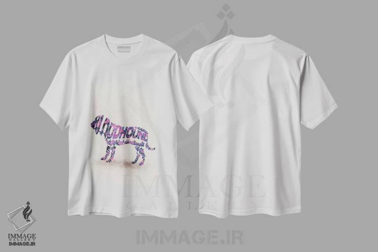 تیشرت طرح دار بلادهوند، هنر دیجیتال اثر آیشه دنیز آکِرمان | immage.ir