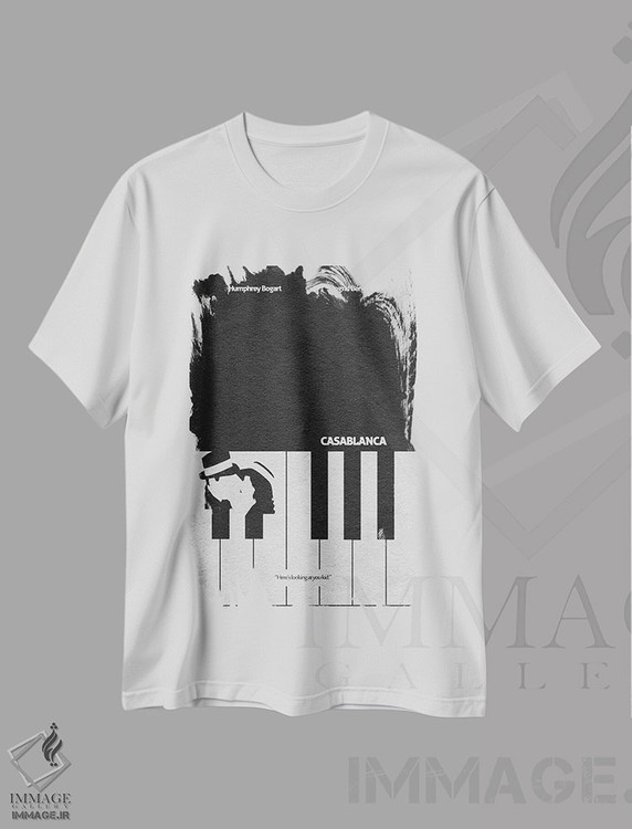 تیشرت طرح دار کازابلانکا، تزئینی اثر آیشه دنیز آکِرمان | immage.ir