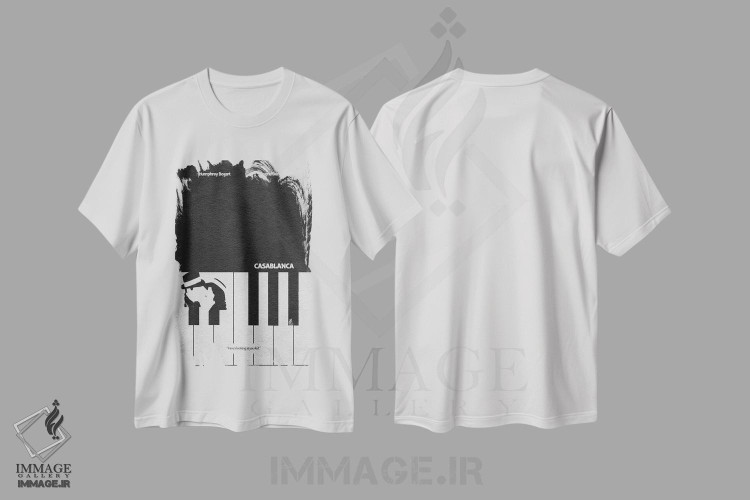 تیشرت طرح دار کازابلانکا، تزئینی اثر آیشه دنیز آکِرمان | immage.ir
