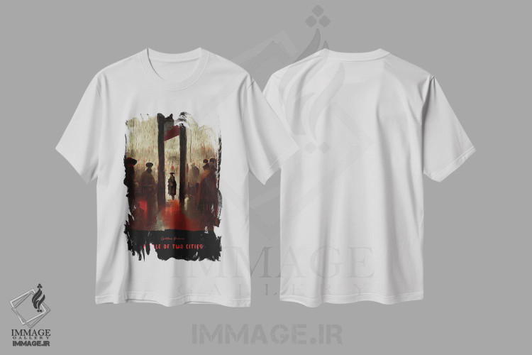 تیشرت طرح دار داستان دو شهر، هنر دیجیتال اثر آیشه دنیز آکِرمان | immage.ir