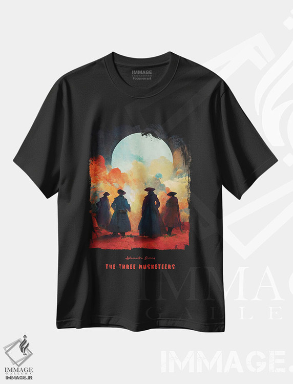 تیشرت طرح دار سه تفنگدار، هنر دیجیتال اثر آیشه دنیز آکِرمان | فروشگاه ایماژ