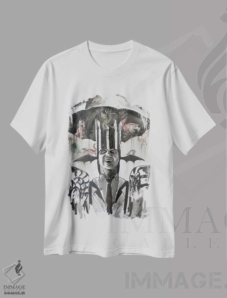 تیشرت طرح دار کارناوال بیتل جوس، مدیوم اثر آدام مایکلز | immage.ir