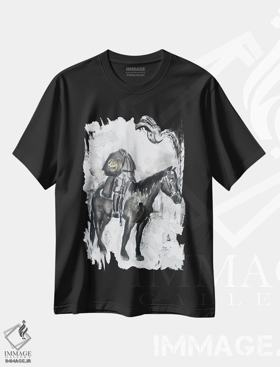 تیشرت طرح دار دو راهی، مدیوم اثر آدام مایکلز | فروشگاه ایماژ