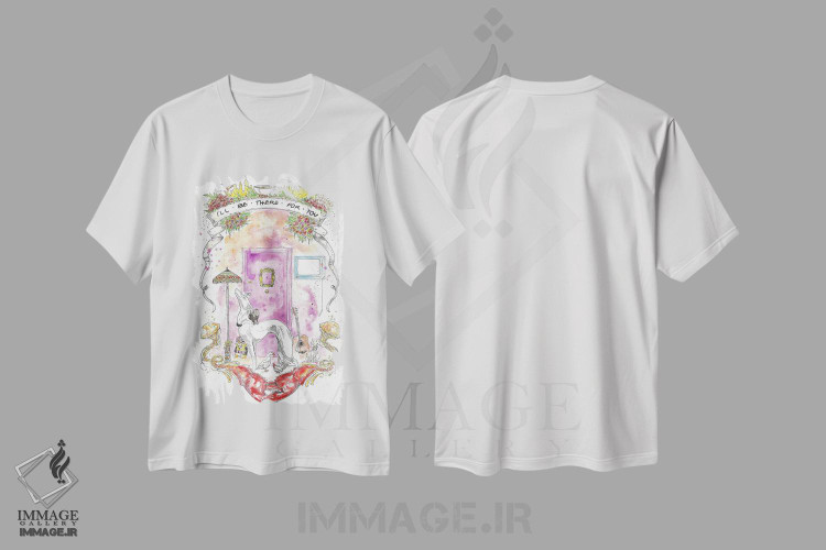 تیشرت طرح دار دوستان: همراهت خواهم بود، دست نقاشی و طراحی دستی اثر آدام مایکلز | immage.ir