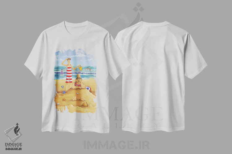 تیشرت طرح دار باز هم شلوغ کاری دیگری!، دکور ساحلی اثر پیتر آدرلی | immage.ir