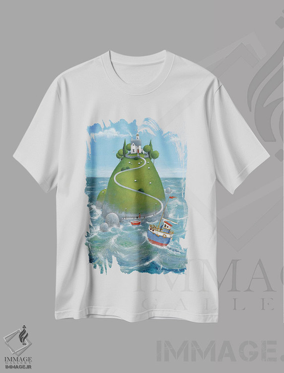 تیشرت طرح دار جزیره، تزئینی اثر پیتر آدرلی | immage.ir