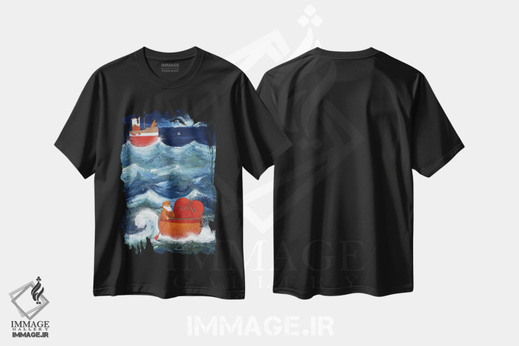 تیشرت طرح دار معشوق، تزئینی اثر پیتر آدرلی | فروشگاه ایماژ