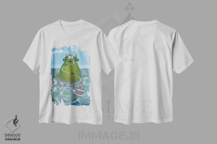 تیشرت طرح دار جزیره، تزئینی اثر پیتر آدرلی | immage.ir