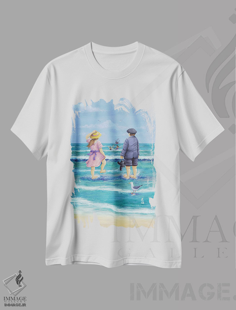 تیشرت طرح دار چه روزهایی بود...، تزئینی اثر پیتر آدرلی | immage.ir