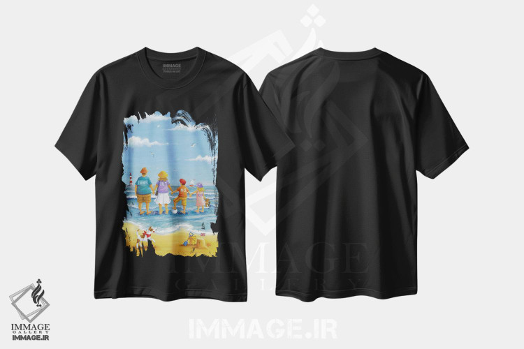 تیشرت طرح دار دوباره هوا خوب شد، تزئینی اثر پیتر آدرلی | فروشگاه ایماژ