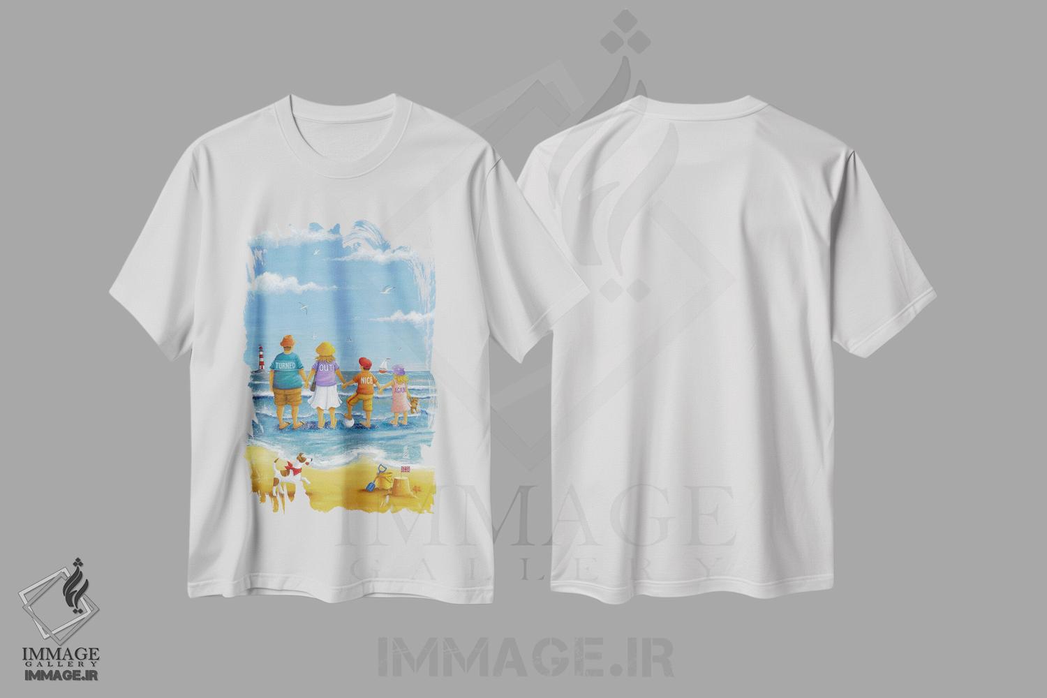 تیشرت طرح دار دوباره هوا خوب شد، تزئینی اثر پیتر آدرلی | immage.ir