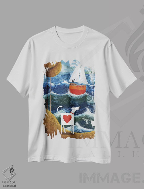 تیشرت طرح دار دوباره همدیگر را خواهیم دید، تزئینی اثر پیتر آدرلی | immage.ir