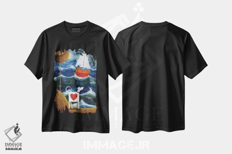 تیشرت طرح دار دوباره همدیگر را خواهیم دید، تزئینی اثر پیتر آدرلی | فروشگاه ایماژ