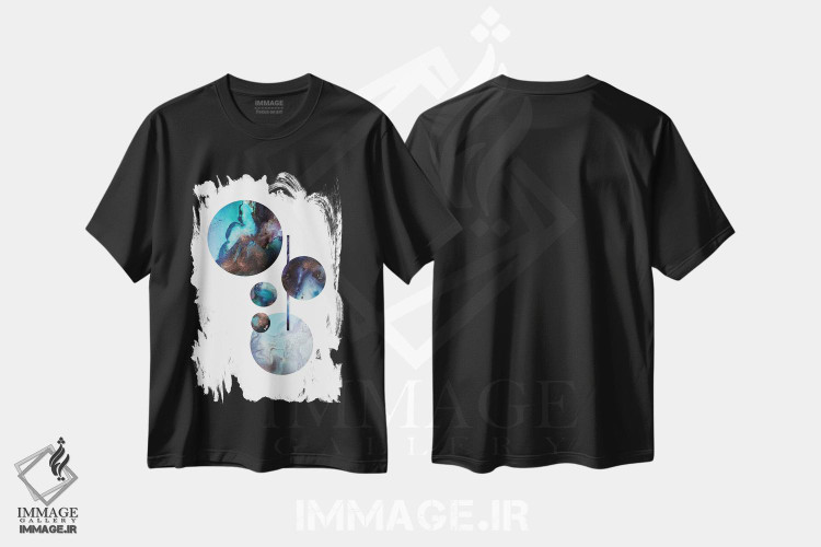 تیشرت طرح دار رشید اثر اندآ دیزاین | فروشگاه ایماژ