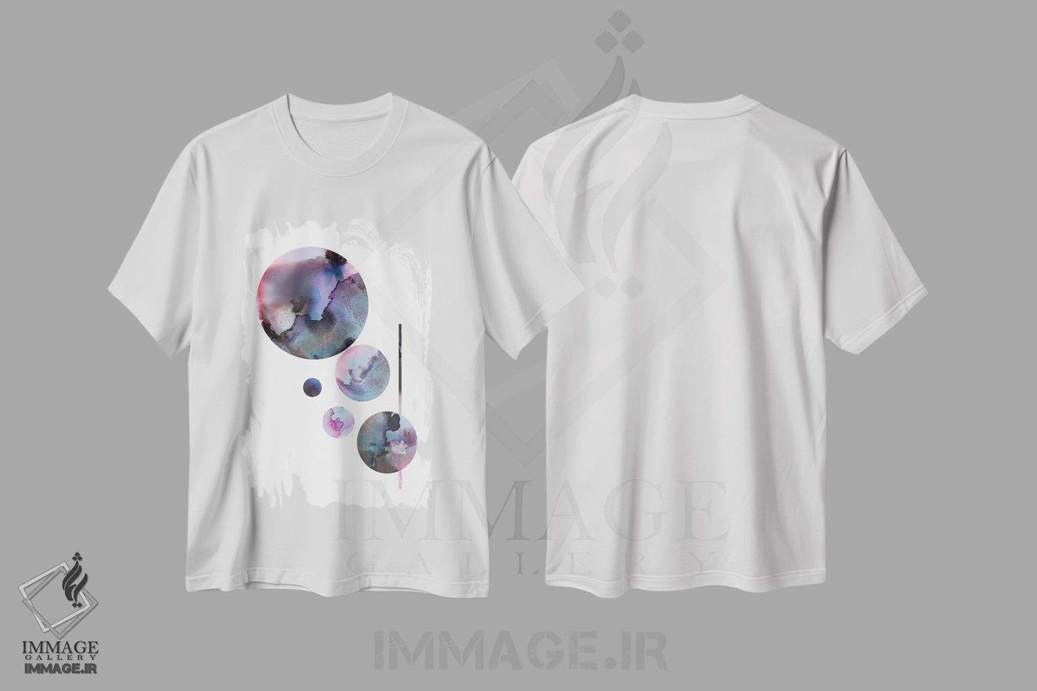 تیشرت طرح دار طلوع آفتاب اثر اندآ دیزاین | immage.ir
