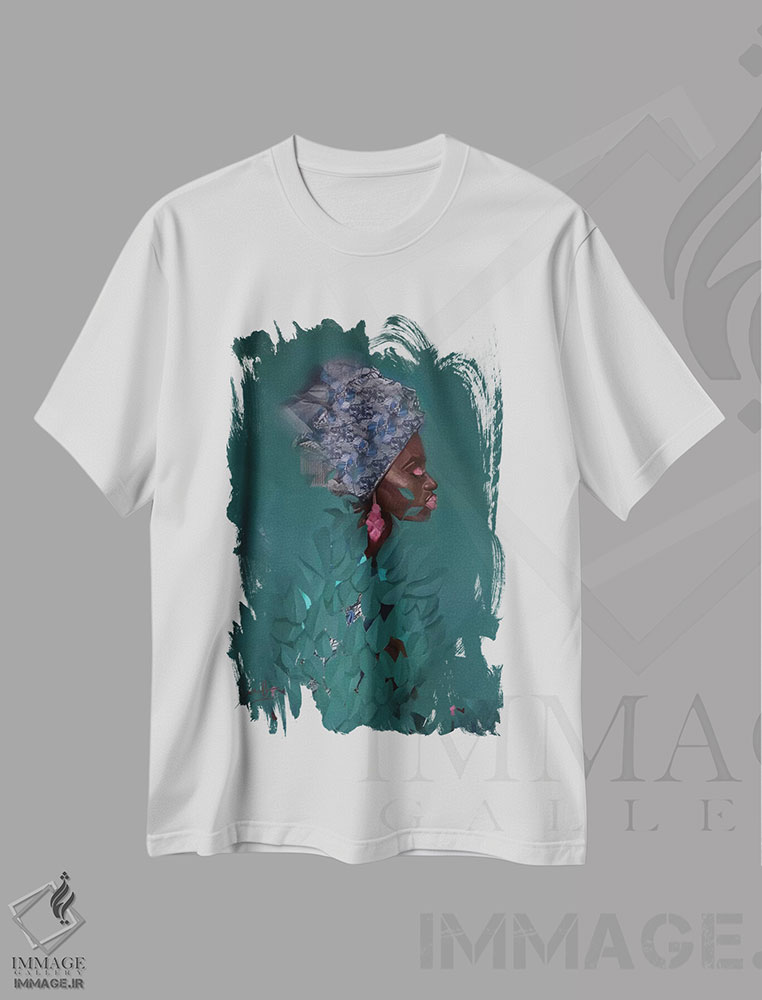 تیشرت طرح دار سبز، هنر آمریکایی آفریقایی تبار اثر آدکونله آدلاکه | immage.ir