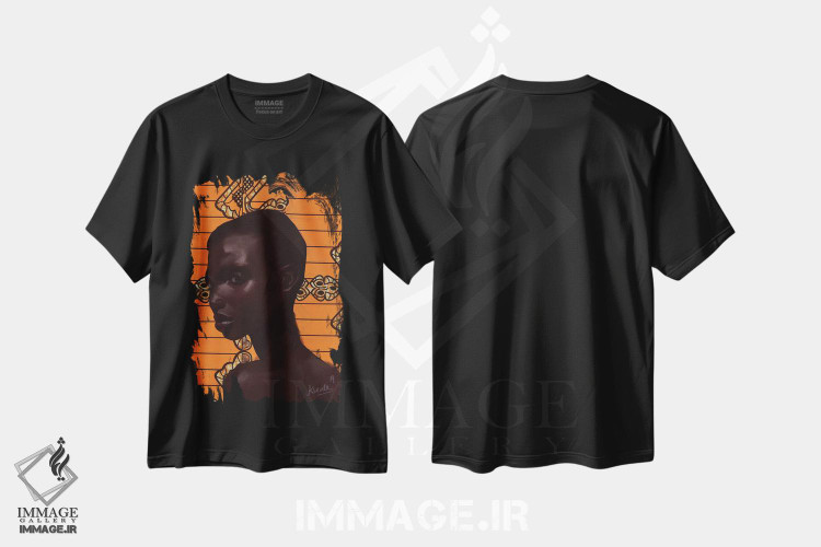 تیشرت طرح دار مجموعه مومی ۷.۱، هنر آمریکایی آفریقایی تبار اثر آدکونله آدلاکه | فروشگاه ایماژ