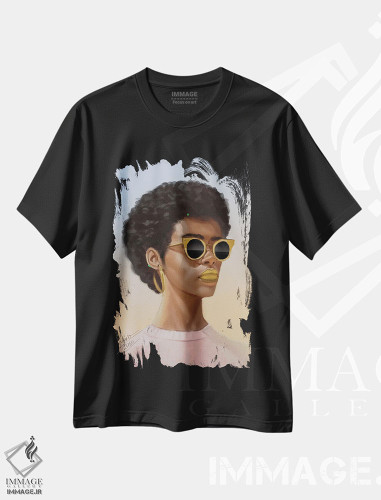 تیشرت طرح دار بچه باحال، هنر آمریکایی آفریقایی تبار اثر آدکونله آدلاکه | فروشگاه ایماژ