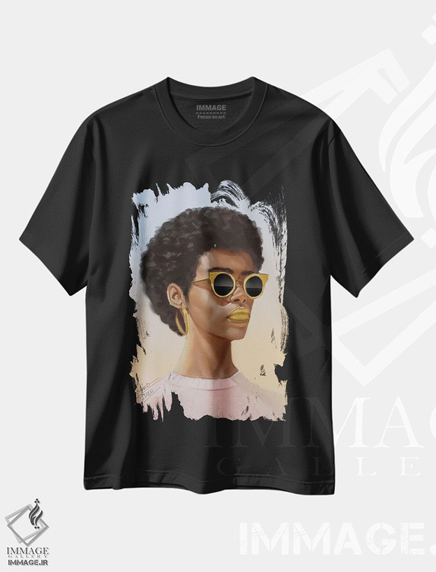 تیشرت طرح دار بچه باحال، هنر آمریکایی آفریقایی تبار اثر آدکونله آدلاکه | فروشگاه ایماژ