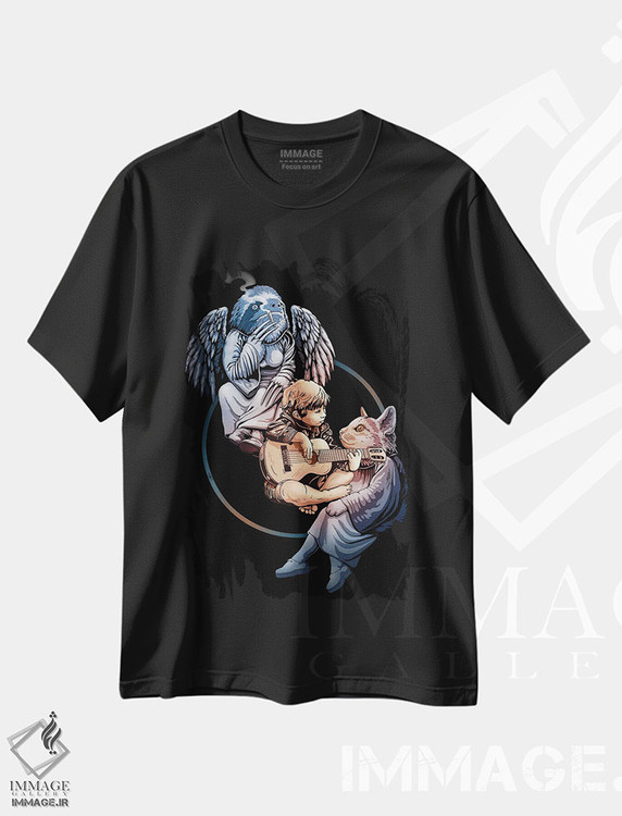 تیشرت طرح دار دوستان خیالی، تزئینی اثر آدام لاولس | فروشگاه ایماژ