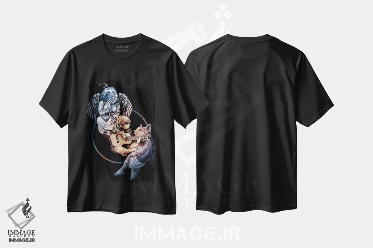 تیشرت طرح دار دوستان خیالی، تزئینی اثر آدام لاولس | فروشگاه ایماژ