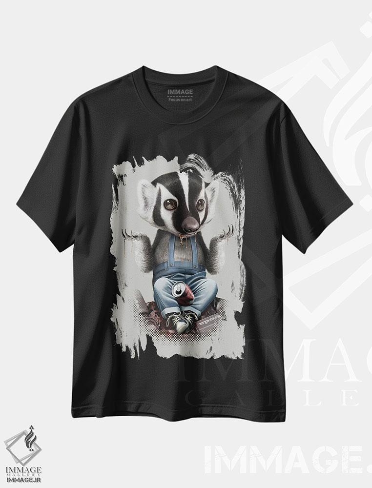 تیشرت طرح دار گورکن همه را می برد، تزئینی اثر آدام لاولس | فروشگاه ایماژ