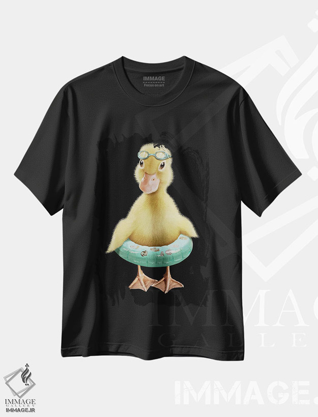 تیشرت طرح دار اردک، تزئینی اثر آدام لاولس | فروشگاه ایماژ