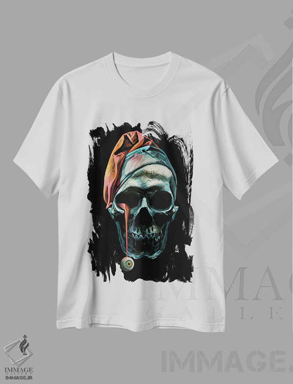 تیشرت طرح دار چشم، تزئینی اثر آدام لاولس | immage.ir