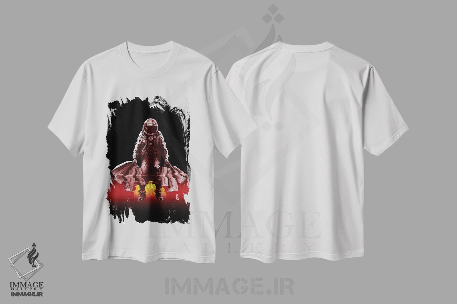 تیشرت طرح دار خریدار مریخی، تزئینی اثر آدام لاولس | immage.ir