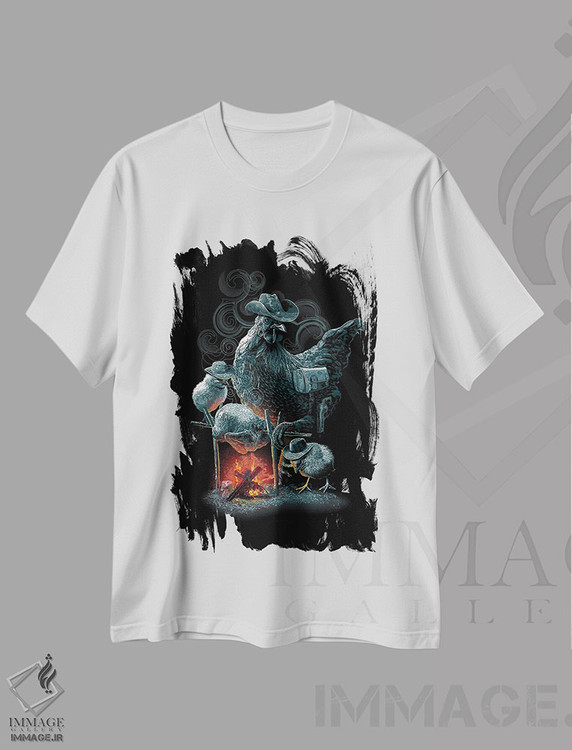 تیشرت طرح دار آدم خوار، هنر دیجیتال اثر آدام لاولس | immage.ir