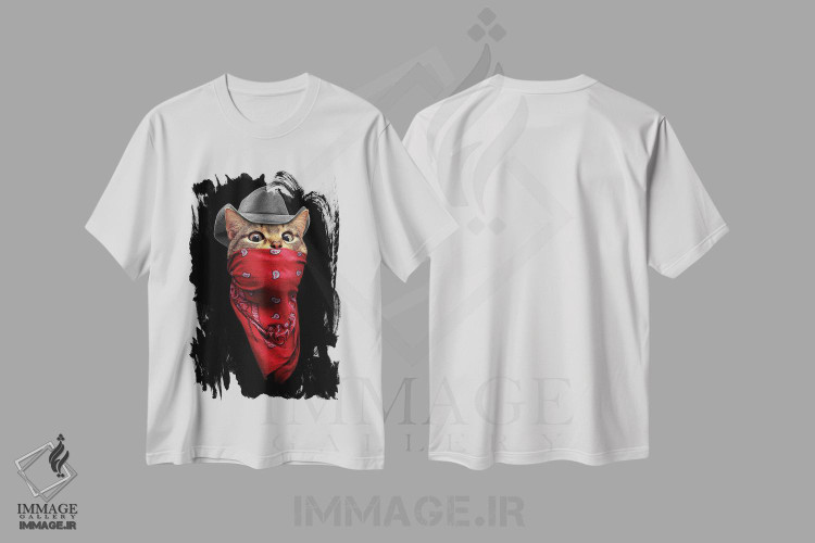 تیشرت طرح دار دزد، تزئینی اثر آدام لاولس | immage.ir
