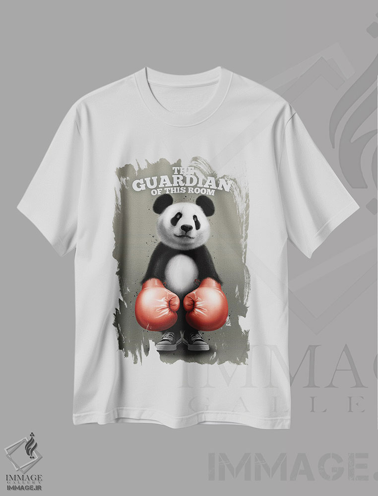 تیشرت طرح دار پاندای نگهبان، هنر دیجیتال اثر آدام لاولس | immage.ir