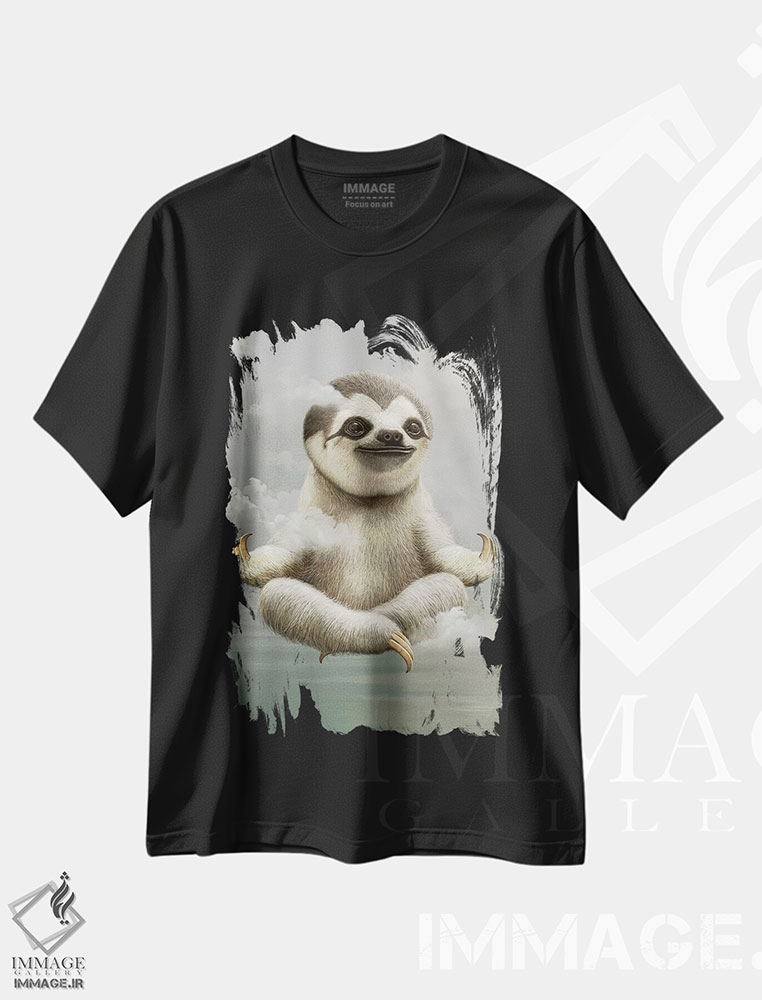 تیشرت طرح دار مراقبهٔ کُندرو، هنر دیجیتال اثر آدام لاولس | فروشگاه ایماژ