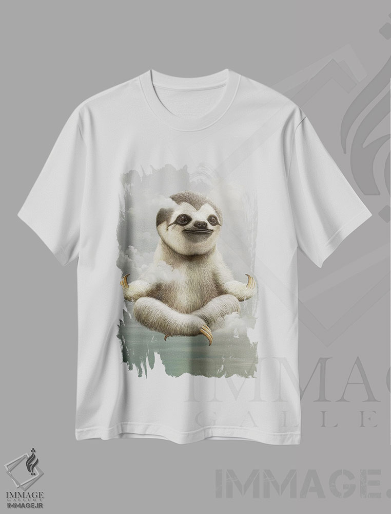 تیشرت طرح دار مراقبهٔ کُندرو، هنر دیجیتال اثر آدام لاولس | immage.ir