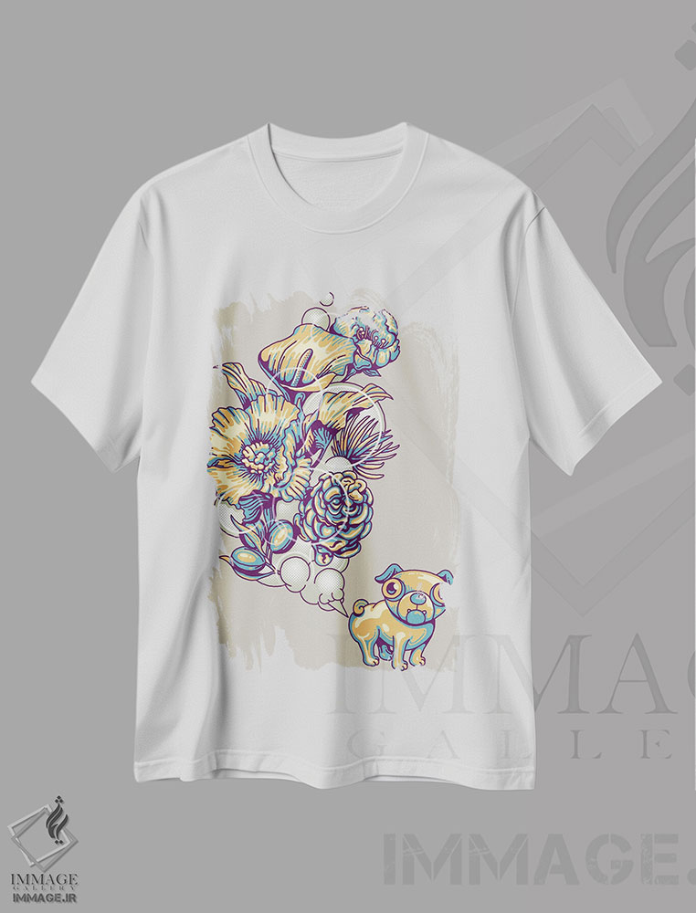 تیشرت طرح دار بوی بد، هنر دیجیتال اثر آدام لاولس | immage.ir