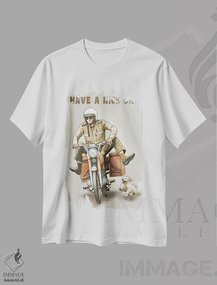 تیشرت طرح دار روز خوبی داشته باشی، هنر دیجیتال اثر آدام لاولس | immage.ir