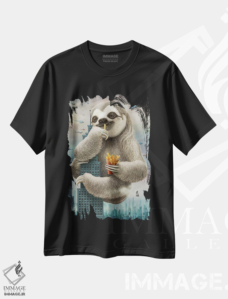 تیشرت طرح دار حملهٔ کُندرو، هنر دیجیتال اثر آدام لاولس | فروشگاه ایماژ